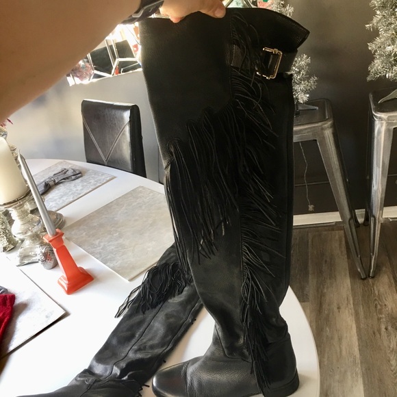 See by Chloe black over the knee boots size 10 - Picture 2 of 9